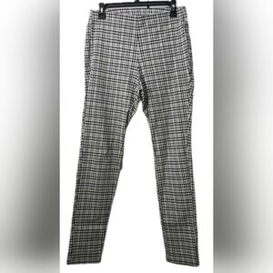 Micheal Kors Womens Black & White Plaid Formal Pants - Size M
